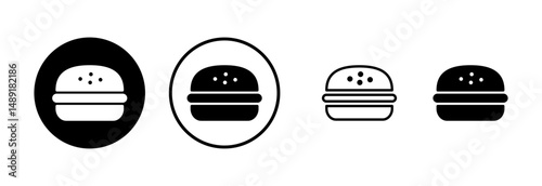 Burger icon logo design. burger sign and symbol. hamburger