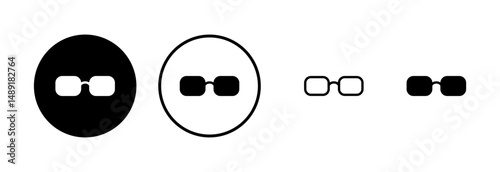 Glasses icon logo design. Glasses sign and symbol