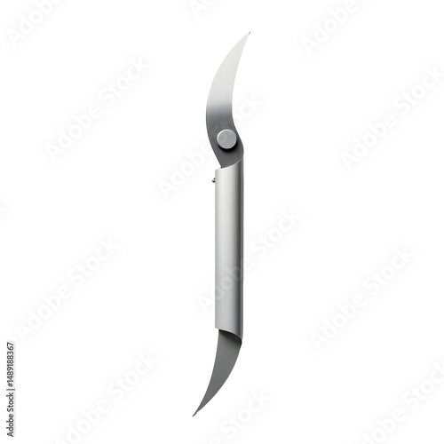 Elegant flower trimmer with curved blades and sleek design for professional gardening, flower arranging, and meticulous plant care photo