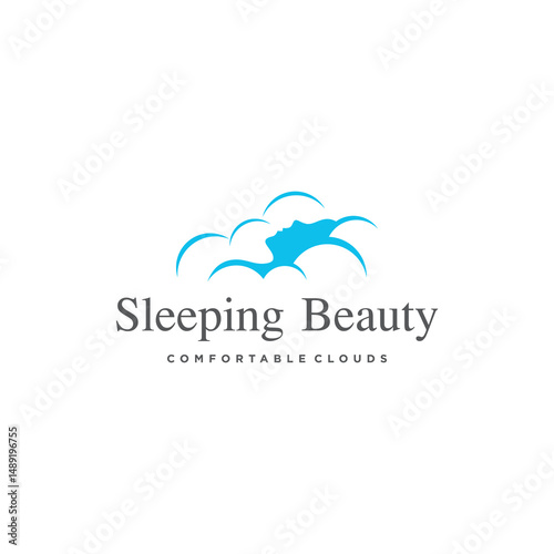 vector logo massage spa cloud