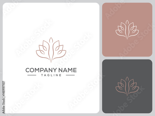 vector logo nature spa