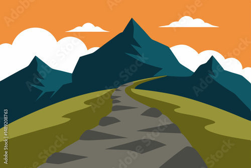 mountain landscape in the mountains