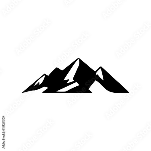 Various Abstract and Minimal Mountain Shapes Perfect for Logos, Badges, or Adventure Brand Identity Elements in Vector Format