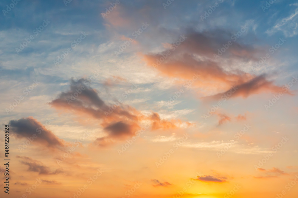 Obraz premium 夕焼け雲