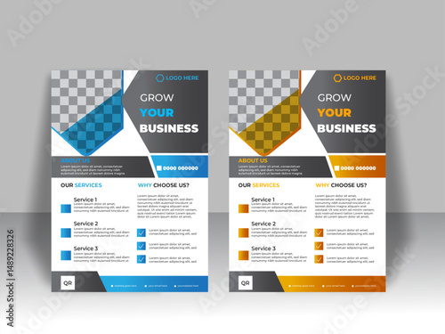 create corporate business flyer design.A bundle of 2 templates corporate Business Flyer design.  clean design, Simple Colour print ready, modern flyer,layout design,this is the best quality design