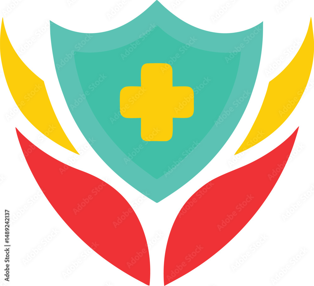 Obraz premium Creative Healthcare Risk Identity Logo for Professional Agencies