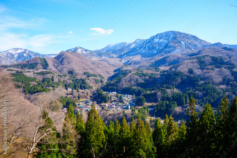 Fototapeta premium 241203秋山郷小赤沢集落