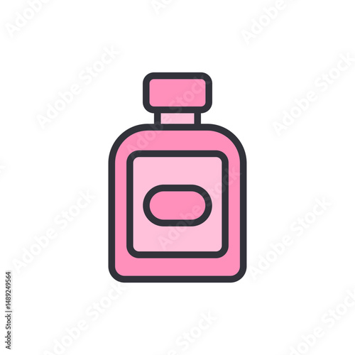 Charming Illustration Of A Container Suitable For Cosmetics Or Liquids