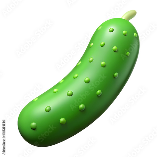 Isolated green pickle emoji image for pickle lovers and foodies looking for pickle clip art and pickle graphics 