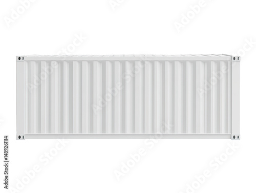 Wallpaper Mural White shipping container, top view Torontodigital.ca