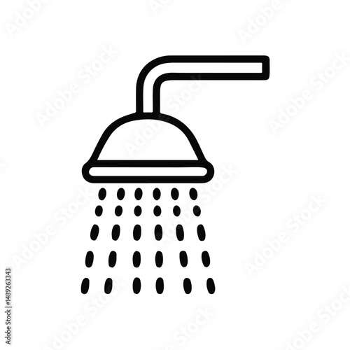 Kitchen water tap icon with water drops and stainless steel grater illustration