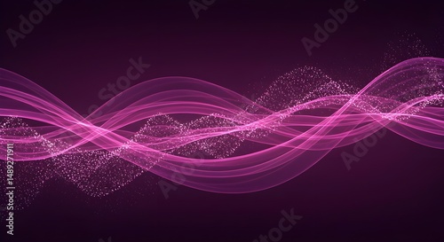 Stylish Pink and Purple Wave Abstract Background Design for Art