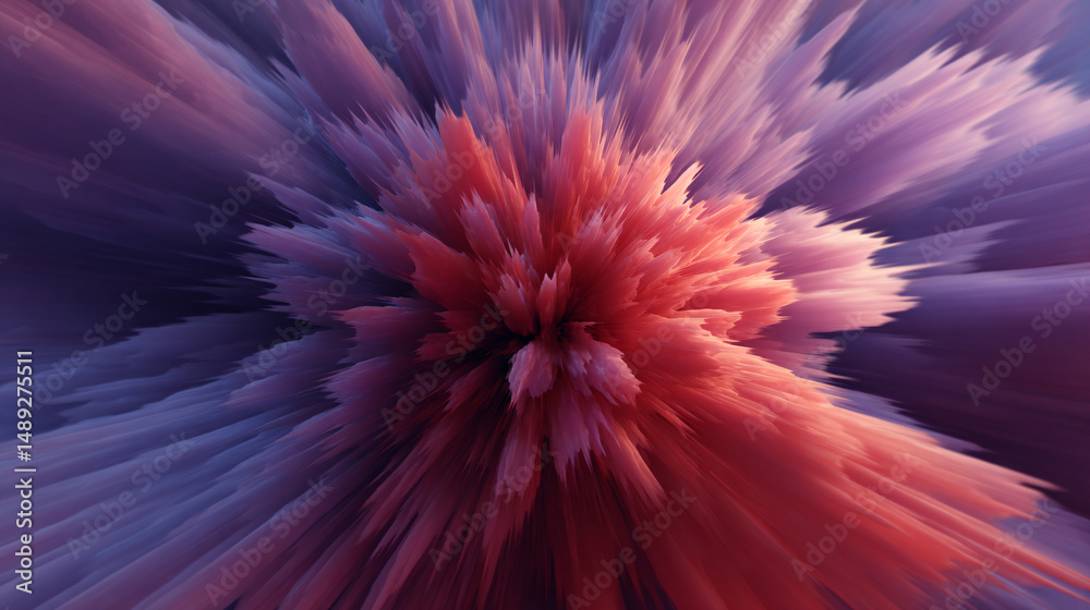 Obraz premium Dynamic Light Wave Realm