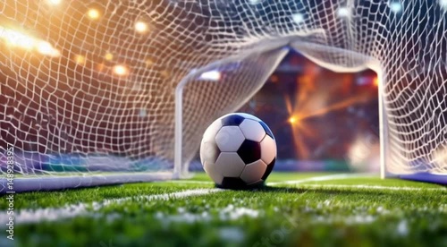 Soccer goal dramatic slow motion replay