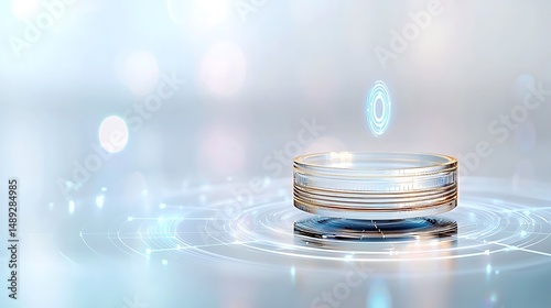 Innovative smart circular economy line demonstrating the flow of resources in a digital environment