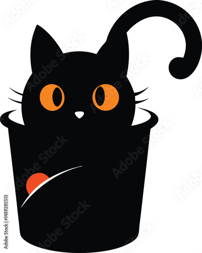 black cat and mouse