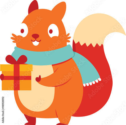 squirrel with a heart
