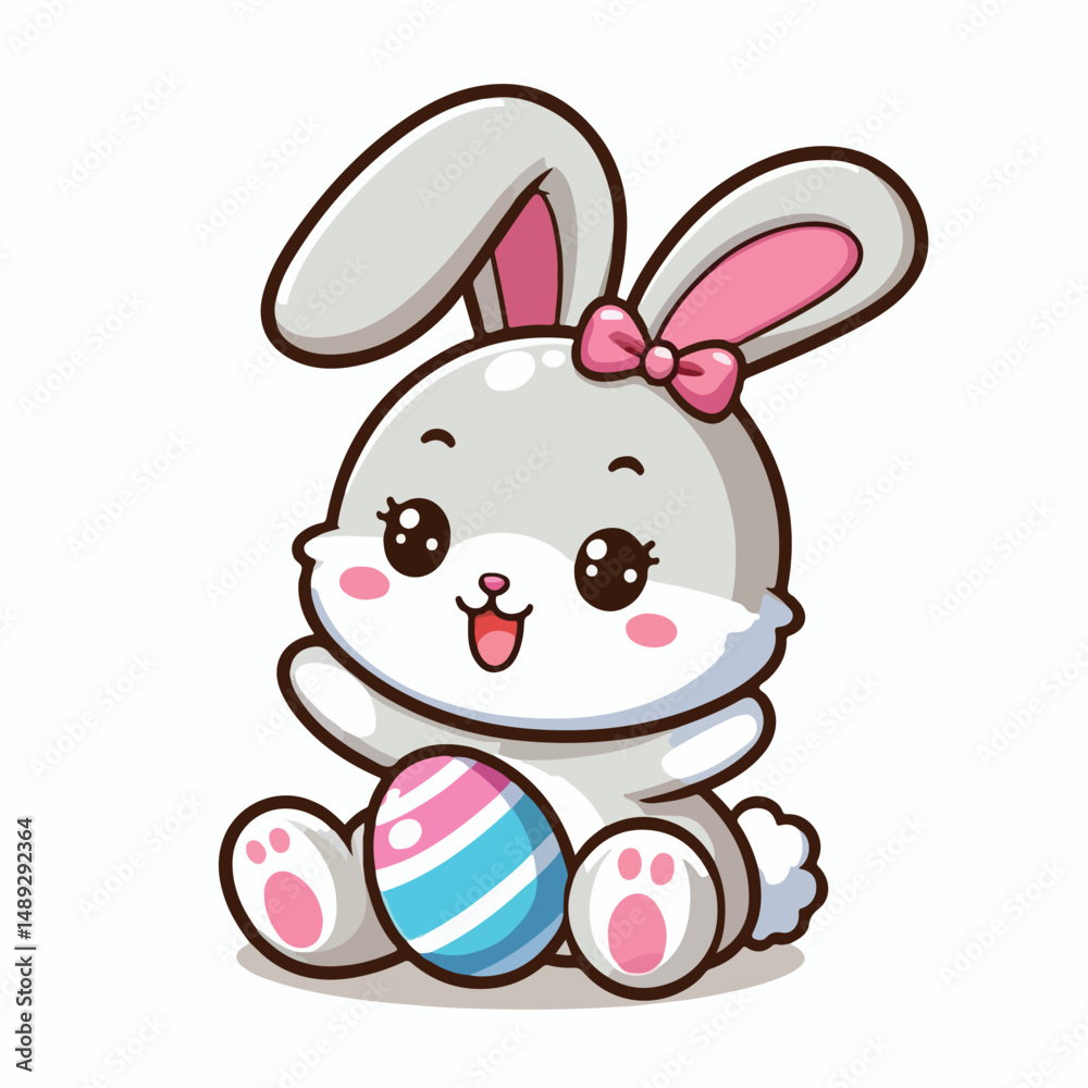 Fototapeta premium Vector kartun kelinci