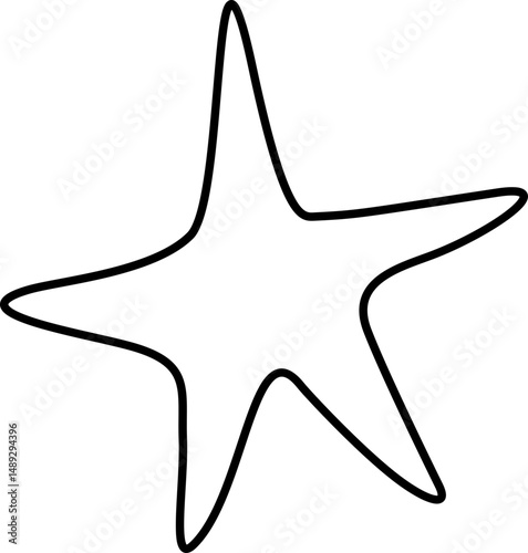 Starfish Outline Coloring