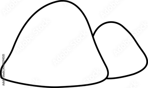 Rock Outline Coloring