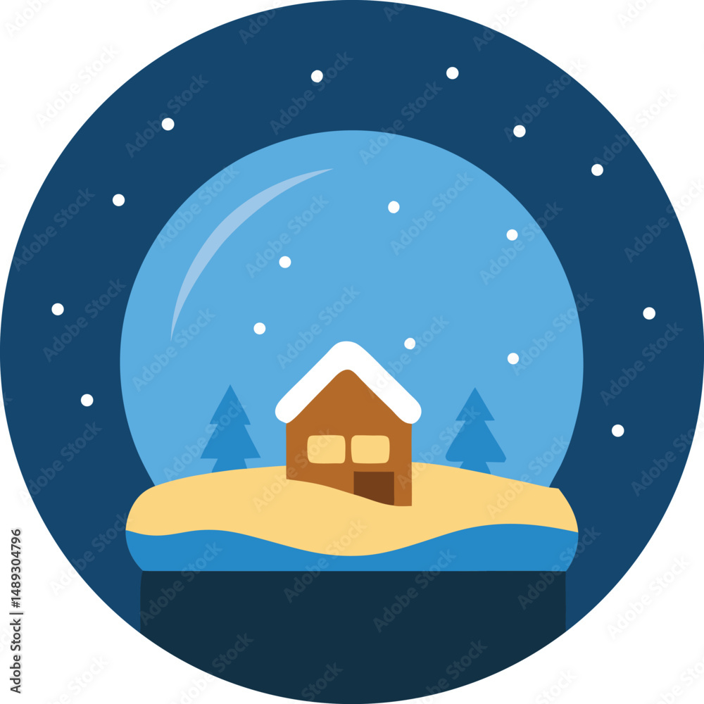 Naklejka premium house in the night