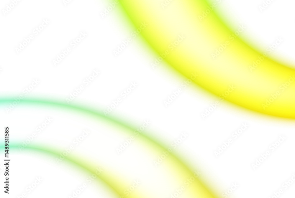 Obraz premium Abstract neon glowing color gradients shape cutout on transparent background, light leaks photo overlay effect, film grain, grungy texture, glow effect, blurred gradients multicolored effect