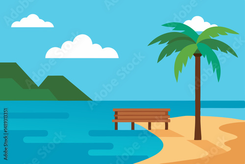  ocean cove with reef sea-breeze in-palm tops woo svg