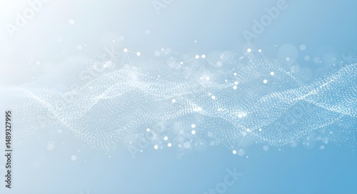 Abstract biology and pharmaceutical technology background. Health care and medical background with hexagon shapes. Flowing wave lines and hexagons