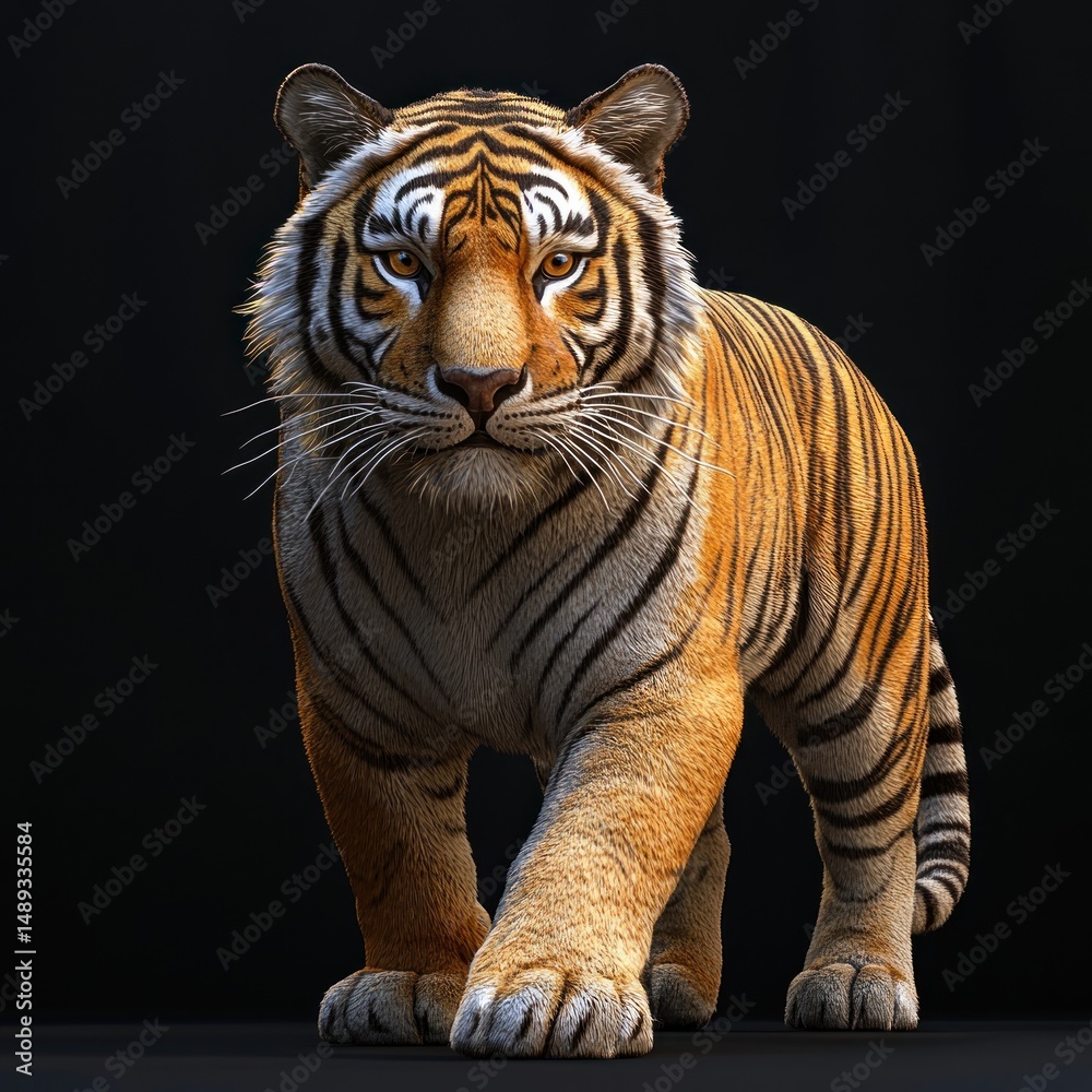 Fototapeta premium Majestic tiger portrait (2)
