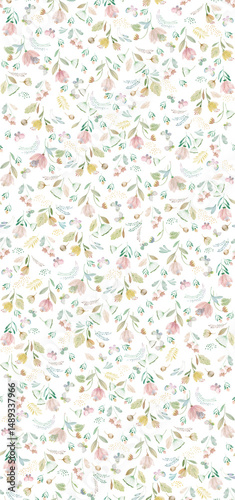 Delicate Hand Crafted Flower and Scroll Pattern Compositions
