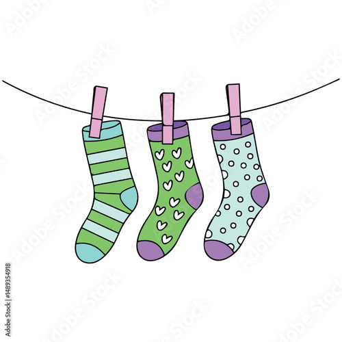 Colorful socks for Down syndrome awareness campaign