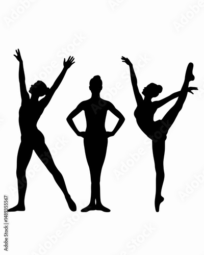 Slim sportive young woman doing fitness and yoga exercises. Interest sportswear. Vector glitch overlay illustration design isolated on white background for t-shirt graphics, icons, posters, print