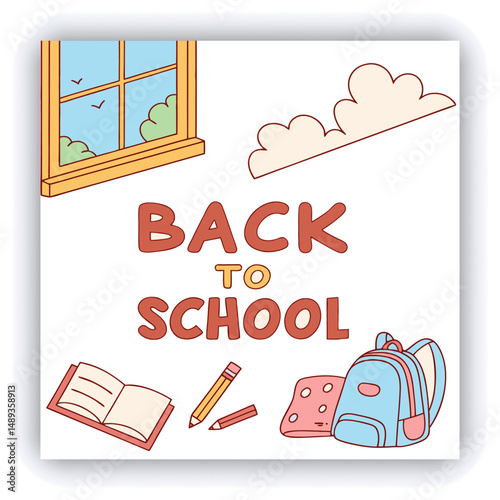 school students admission social media post, promotional discount back to school admission social media post banner template design.back to school admission by social media Instagram,facebook post kit