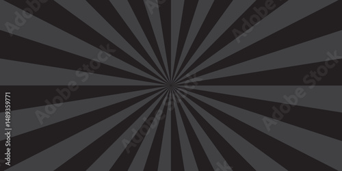 Abstract background with sunburst pattern design. Vintage black and gray gradient sunrays illustration swirl grunge backdrop line texture background.	
