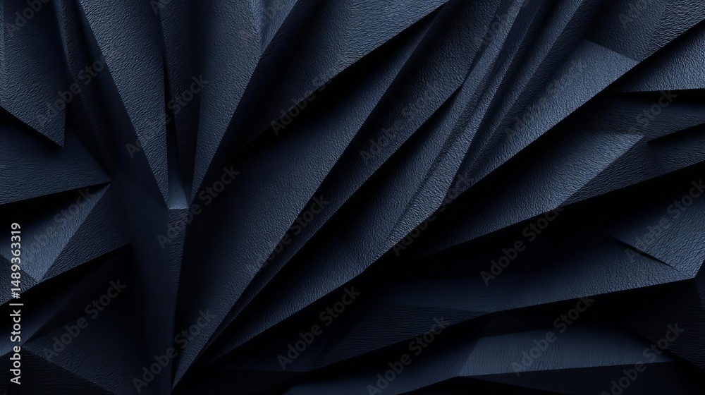 Obraz premium Abstract dark paper texture with sharp folds. Abstract Futuristic Business Background