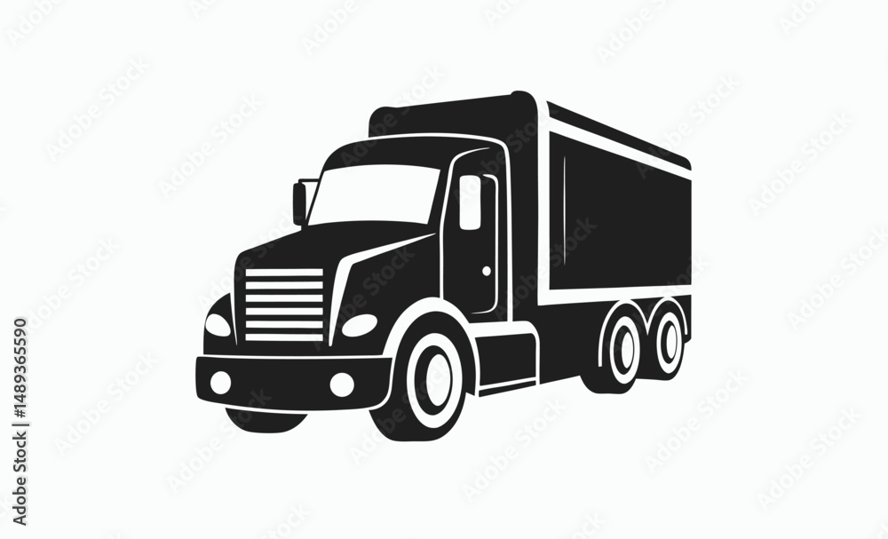 Truck silhouette icon, Cargo truck vector, Delivery truck view, Truck front graphic, Truck side outline, Transport vehicle silhouette Truck silhouette icon, Cargo truck vector, Delivery truck view, Truck front graphic, Truck side outline, Transport vehicle silhouette