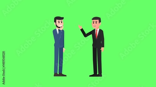 Businessmen Discussing Animation 2D
