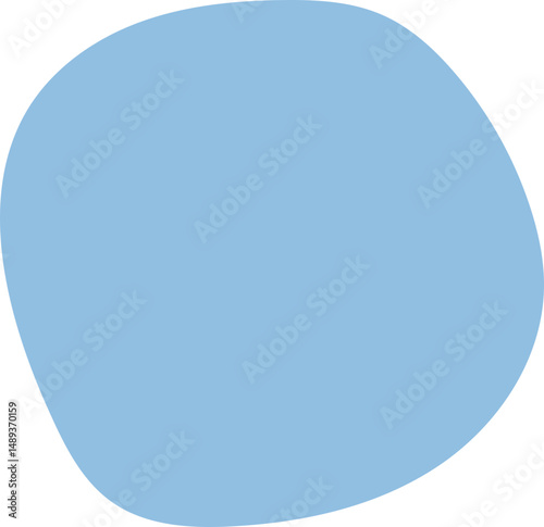 Blue Bubble Shape Element