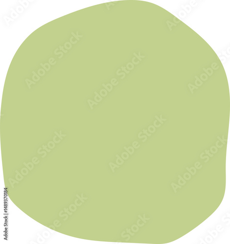 Green Circle Shape Element