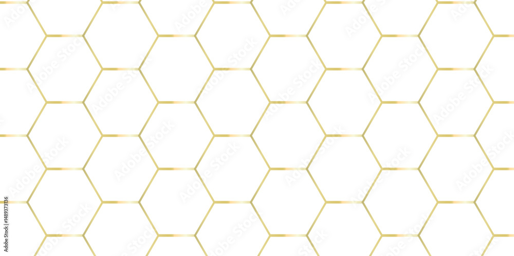 Abstract square digital grid pattern background with hexagons. modern hexagon polygonal technology vector. seamless bright white abstract honeycomb science digital texture background.