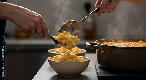 Serving Creamy Mac and Cheese A Comfort Food Classic