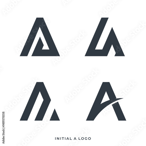 set of letter A logo collection, perfect for business company logo design