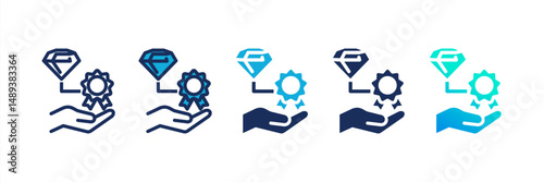 Value Proposition Multi Style Icon Set