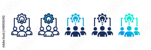 Collaborative Multi Style Icon Set