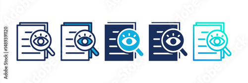 Transparency Multi Style Icon Set