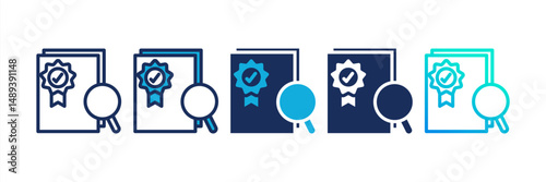 Quality Control Multi Style Icon Set