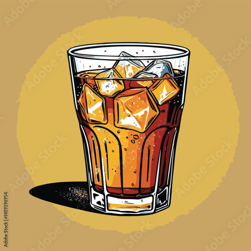 cold soda drink vector for design purposes