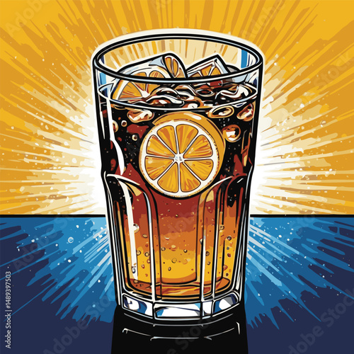 cold soda drink vector for design purposes