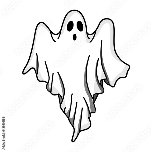 This is an illustration of a ghost