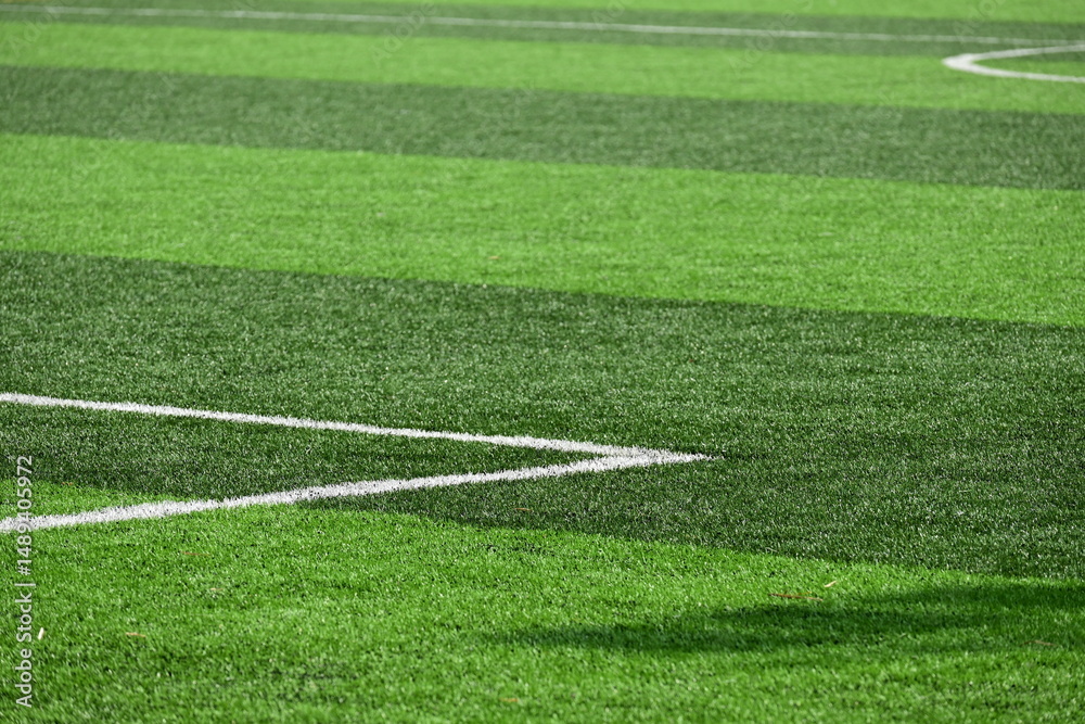 Obraz premium artificial green grass background for playground